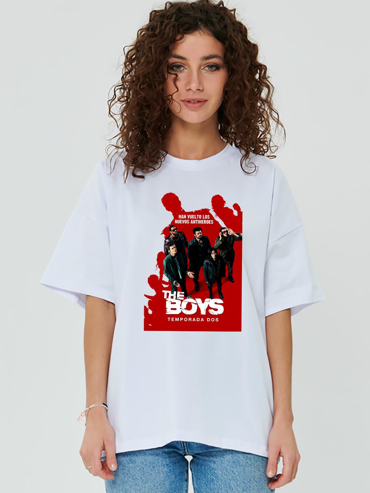 Футболка The boys белая женская